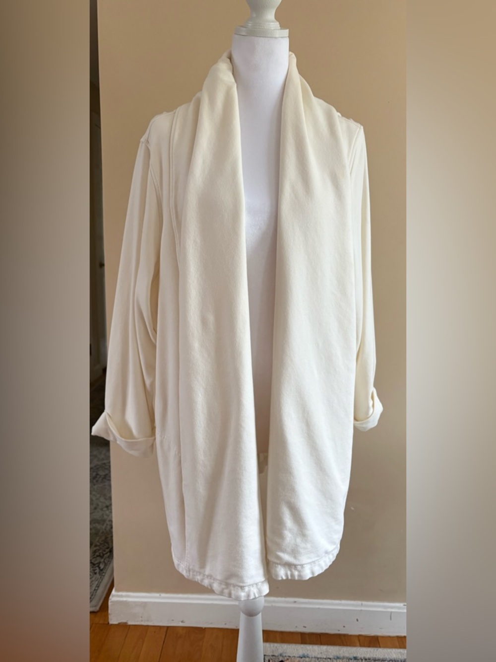 Lands' End Women's Cream Cardigan